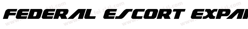 Federal Escort Expan字体转换